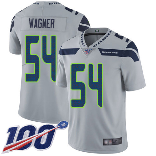 Seattle Seahawks Limited Grey Men Bobby Wagner Alternate Jersey NFL Football #54 100th Season Vapor Untouchable